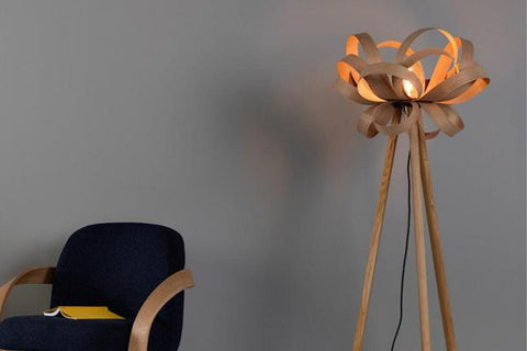 Skipper Floor Lamp-Tom Raffield-Lumison Lighting