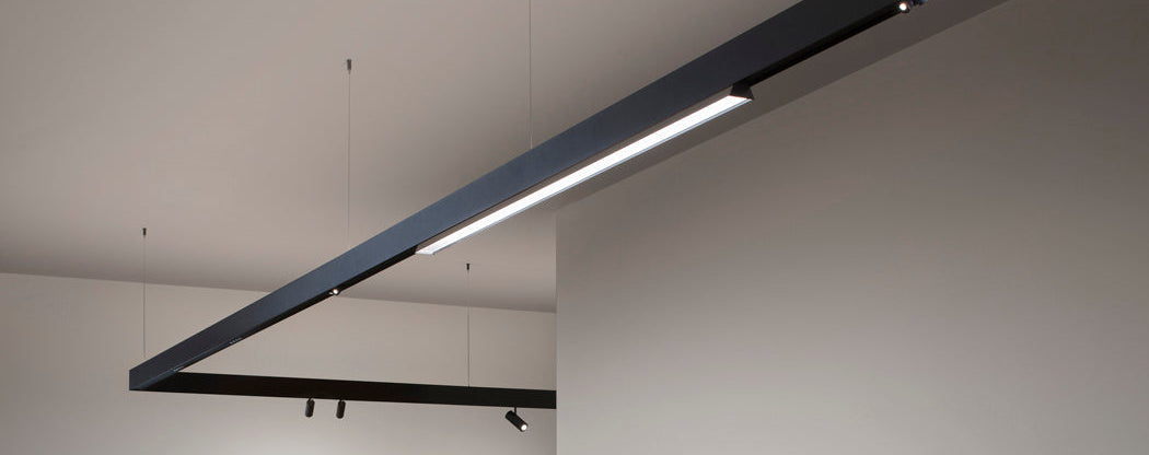 Suspended track light system