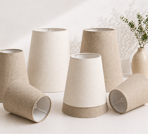 Vinke Natural Linen Lampshades