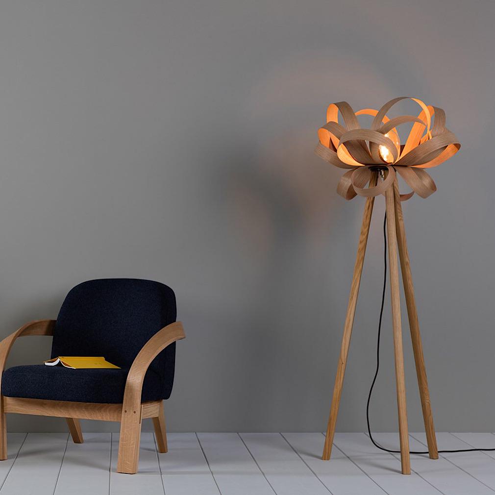 Skipper Floor Lamp-Tom Raffield-Lumison Lighting Design